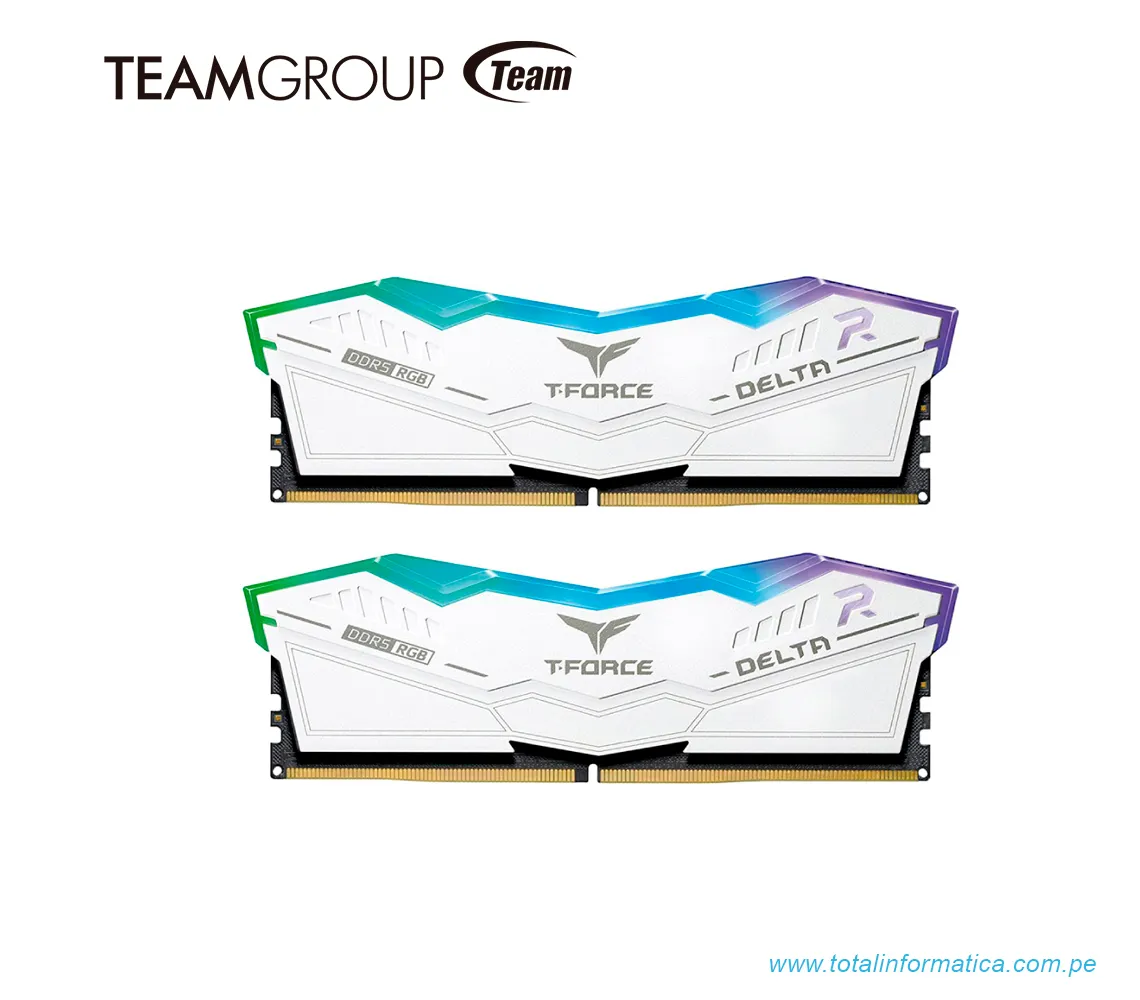 MEMORIA RAM 32GB(2x16gb) DDR5 T-FORCE DELTA R  6400MHZ FF4D532G6400HC40BDC01  - imagen 2