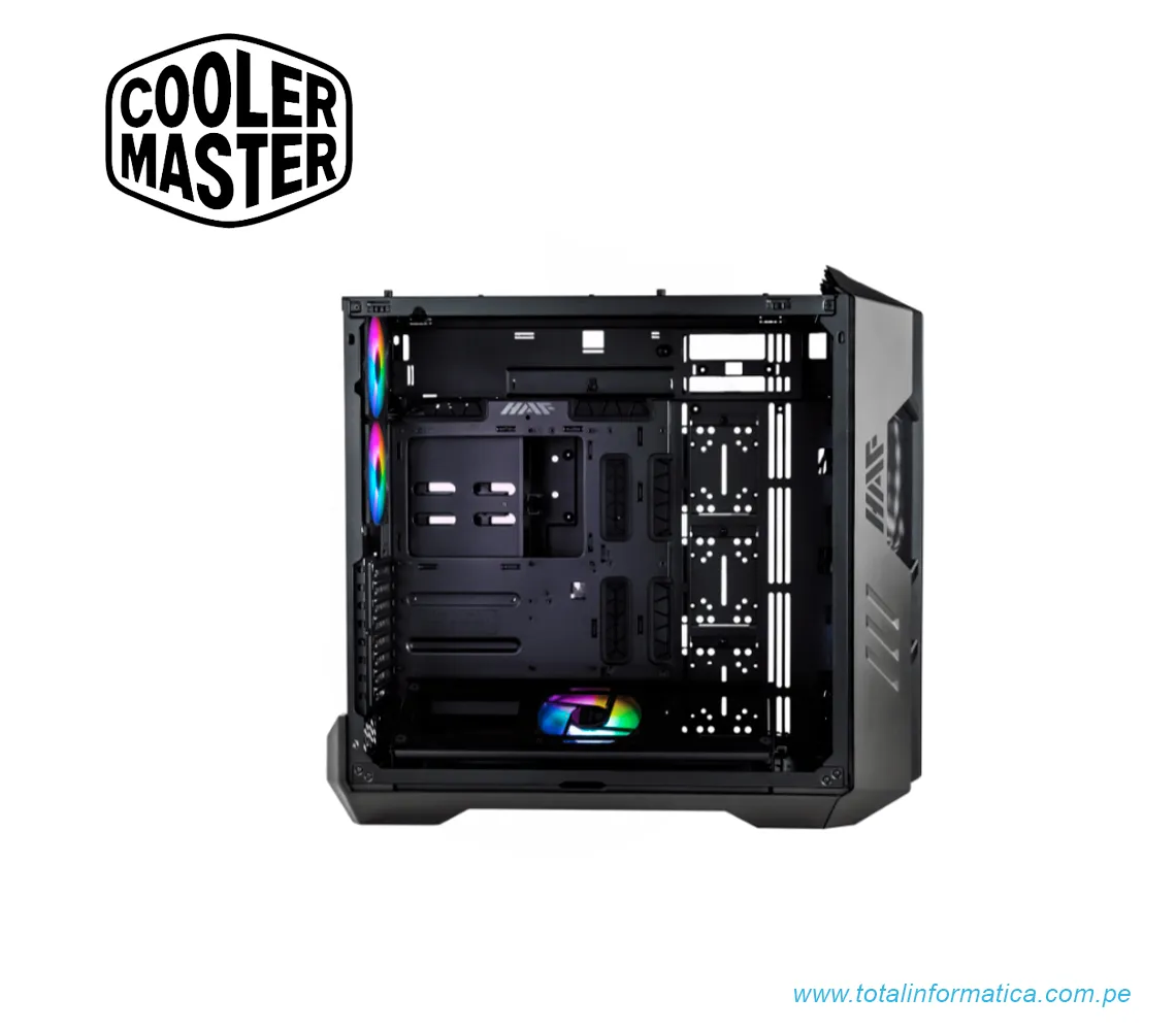 GABINETE COOLER MASTER HAF 700 TITANIUM GREY C/VENTANA TRANSP. ACERO - imagen 2