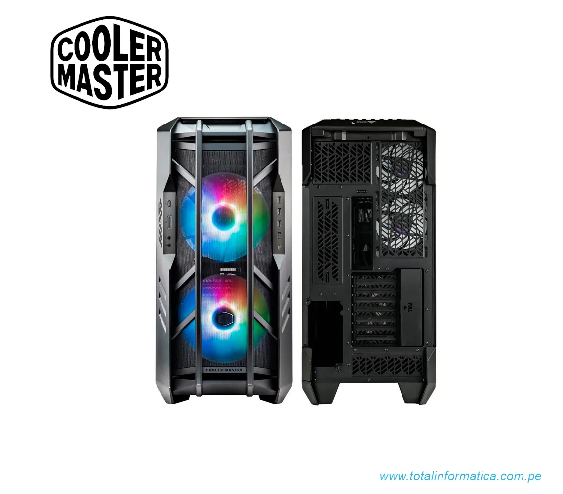 GABINETE COOLER MASTER HAF 700 TITANIUM GREY C/VENTANA TRANSP. ACERO - imagen 3