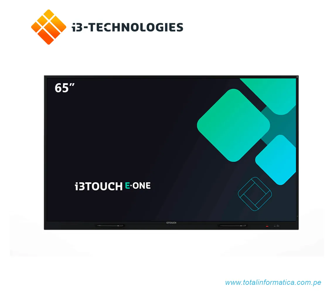 PANTALLA INTERACTIVA i3TOUCH E-ONE 65", MULTITASKING,  PREAJUSTE INALAMBRICO, USB(10010354) - imagen 1