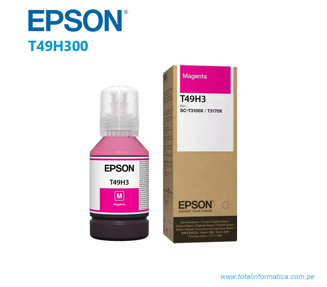 TINTA EPSON T49H300  MAGENTA ,  SURECOLOR T3170/T3100X, 140ML - imagen 1