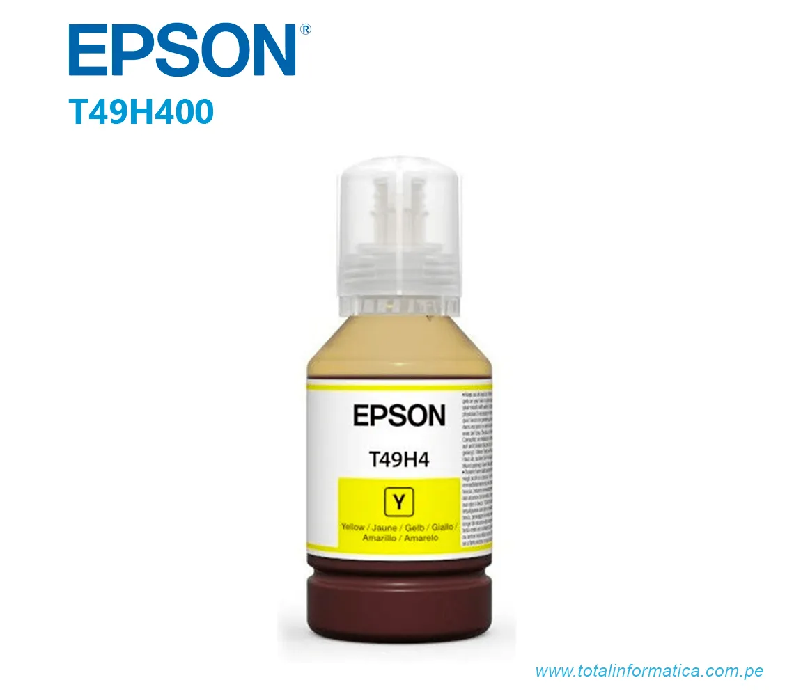 TINTA EPSON T49H400  AMARILLO ,  SURECOLOR T3170/T3100X, 140ML - imagen 2