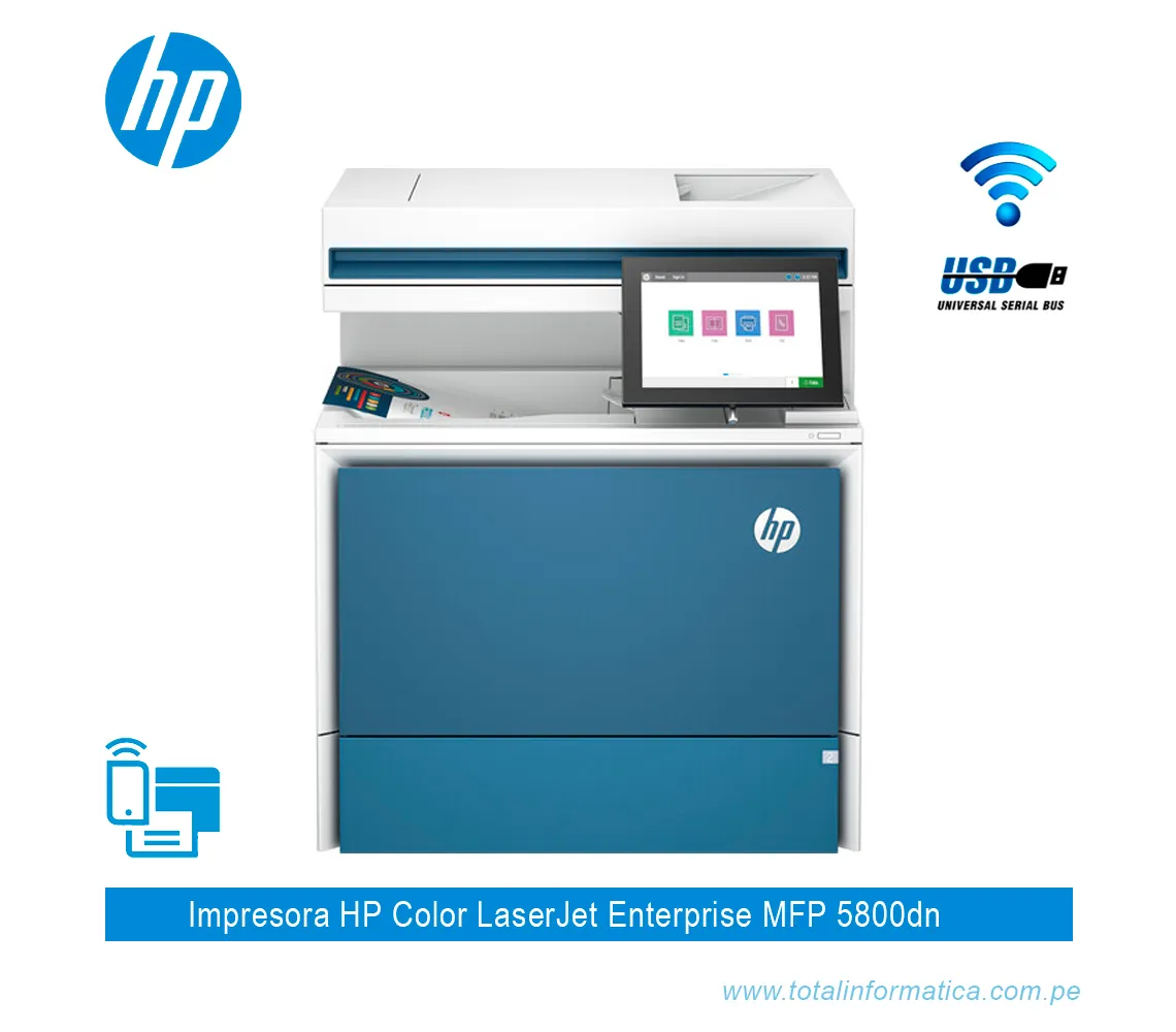 IMPRESORA HP COLOR LASERJET MFP 5800DN 6QN29A, A4, 45 PPM - imagen 1