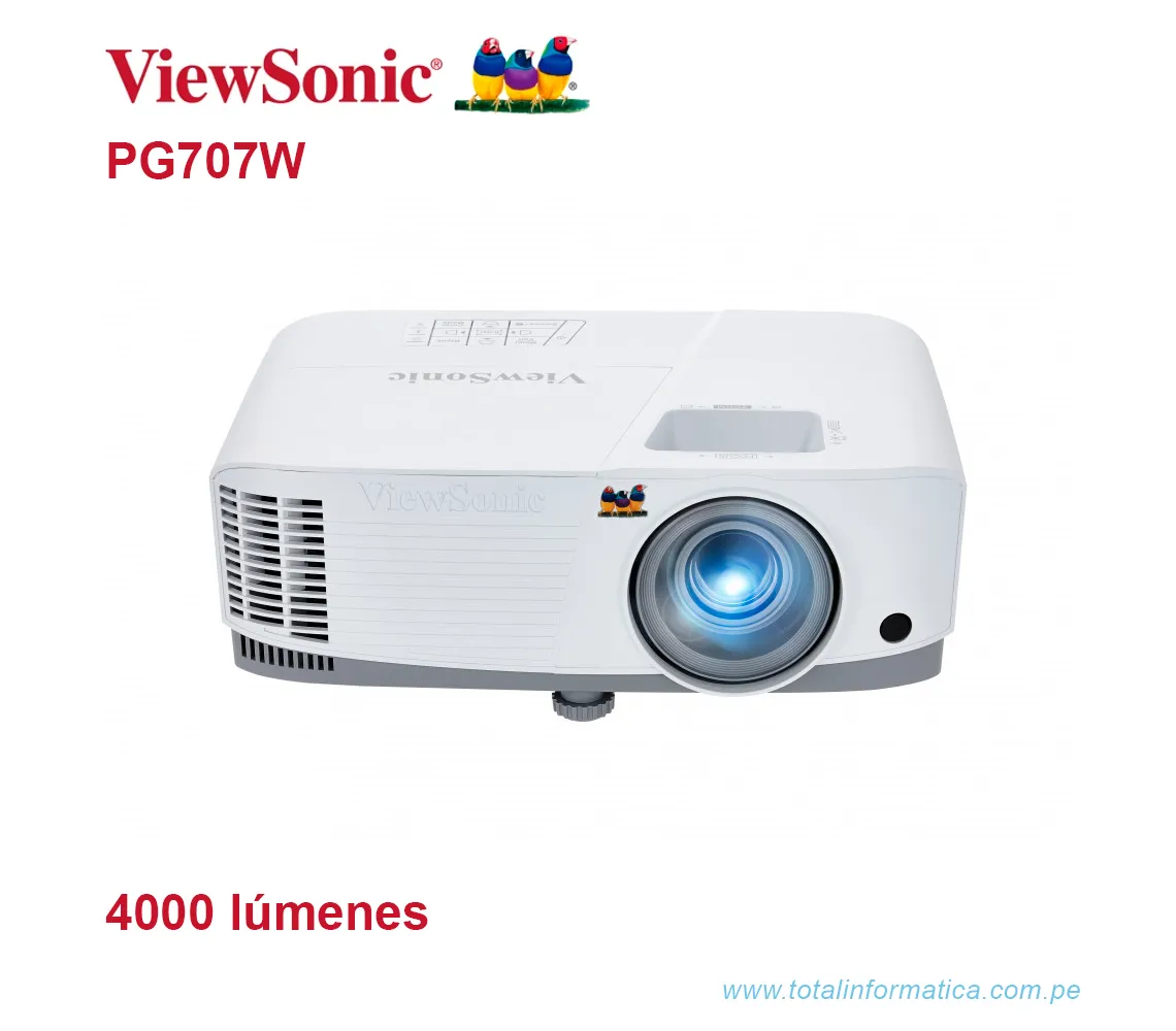 PROYECTOR VIEWSONIC PG707W WXGA DE 4000 LÚMENES, WXGA, HDMI, USB - imagen 1