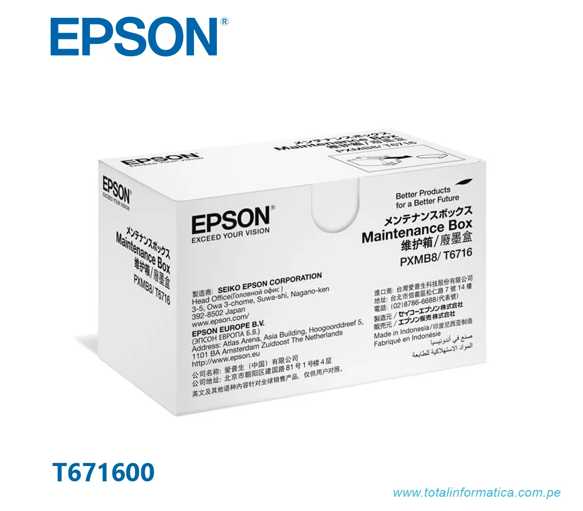 EPSON T671600 CAJA DE MANTENIMIENTO, PARA WF 5290, 5299 - imagen 1