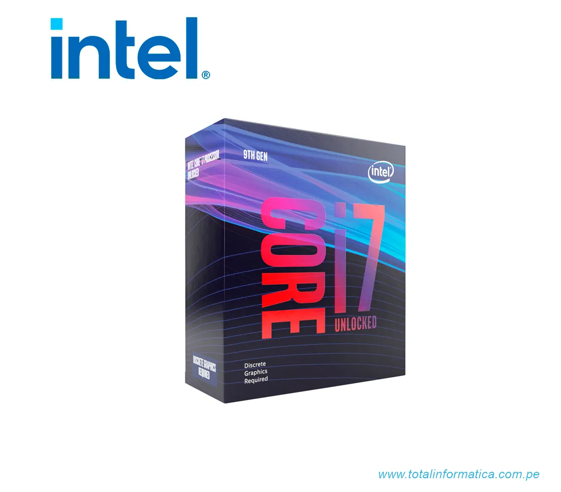 PROCESADOR INTEL CORE I7 9700KF, 3.6 GHZ UP TO 4.9 GHZ, 1151, BX80684I79700KF - imagen 1