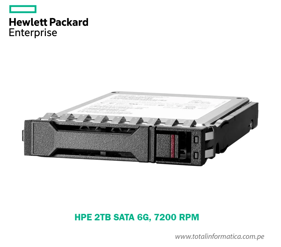 DISCO DURO PARA SERVIDOR HPE 2TB SATA 2.5” 7200 RPM - imagen 1
