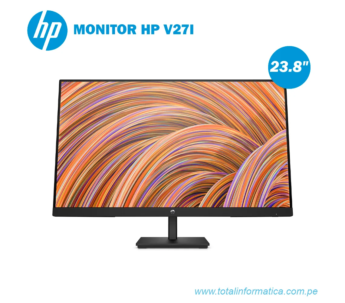MONITOR HP V27I G5 65P64AA 27" FHD, 75 HZ, 5MS, DISPLAYPORT - imagen 1