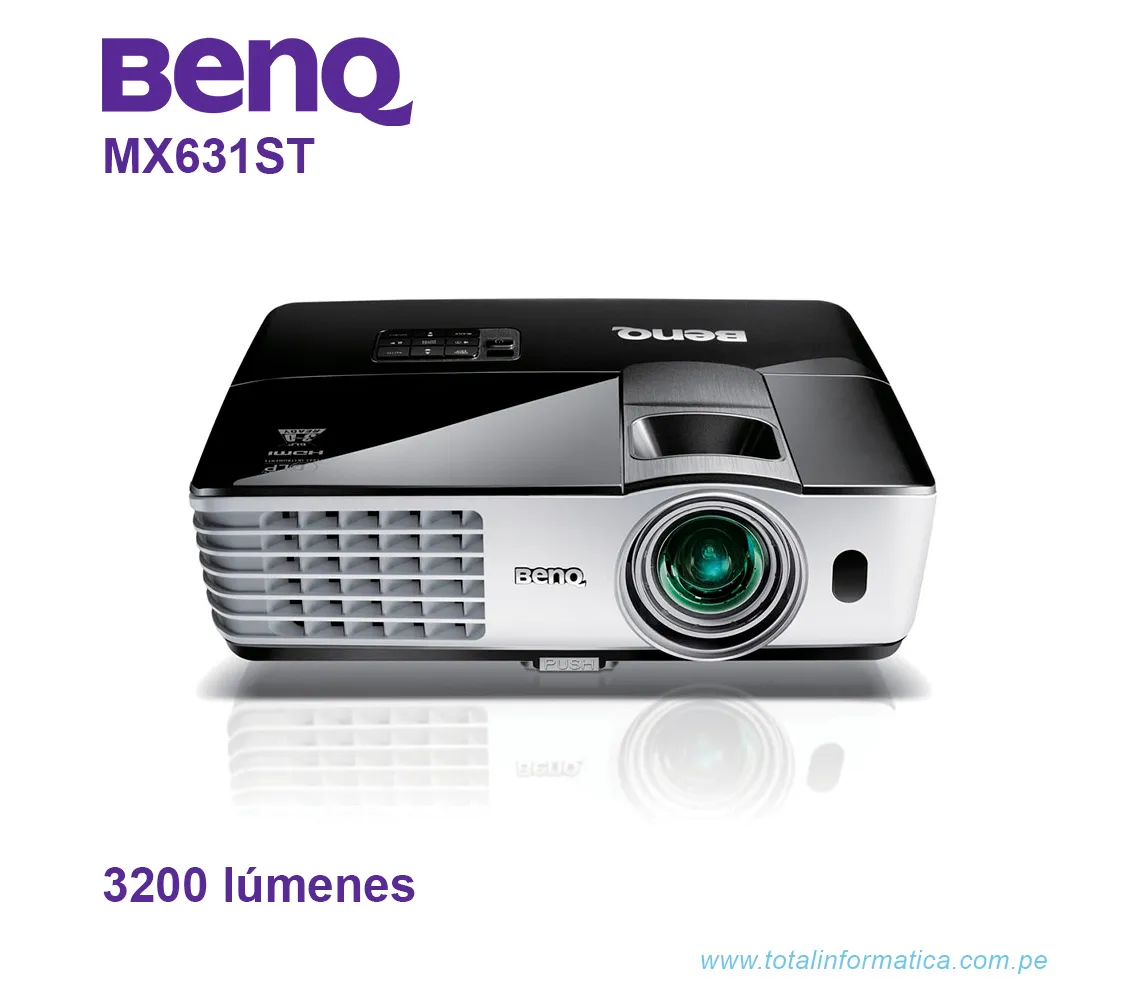 PROYECTOR BENQ DLP MX631ST 3D, 3200 LÚMENES, HDMI, USB - imagen 2