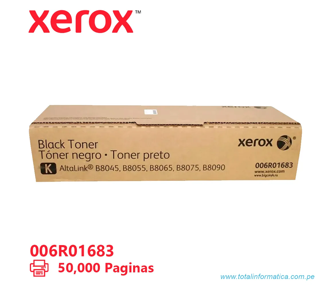 TONER XEROX ( 006R01683 ) ALTALINK B8045, B8090 BLACK  50,000 PAG. - imagen 1