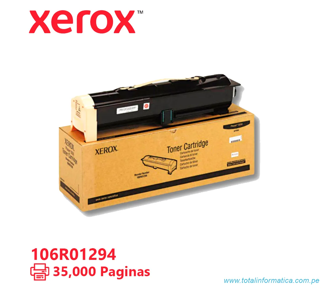 TONER XEROX ( 106R01294 )  PHASER 5550, 35k PAG - imagen 2