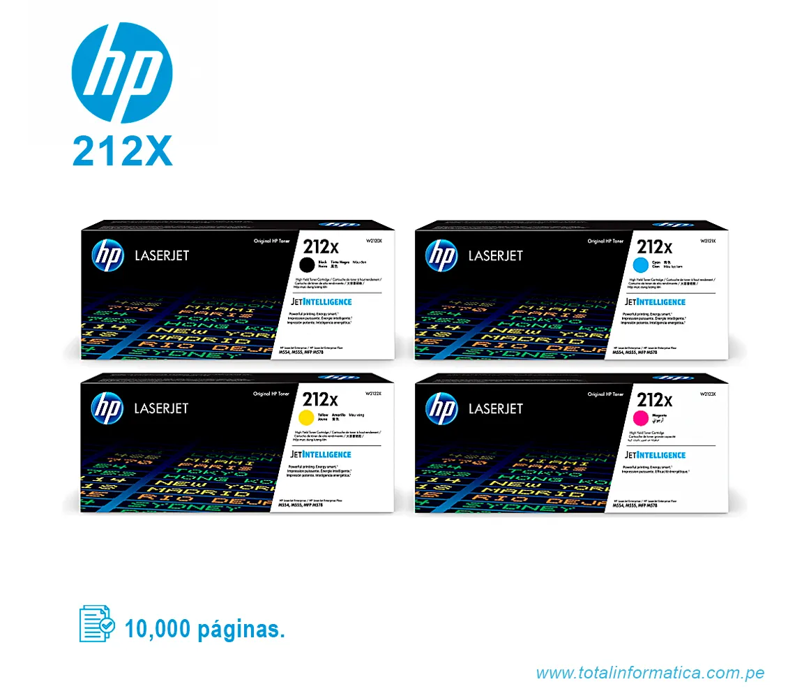 TONER HP 212X W2123X L.J. M555 MAGENTA 10K PGS - imagen 2