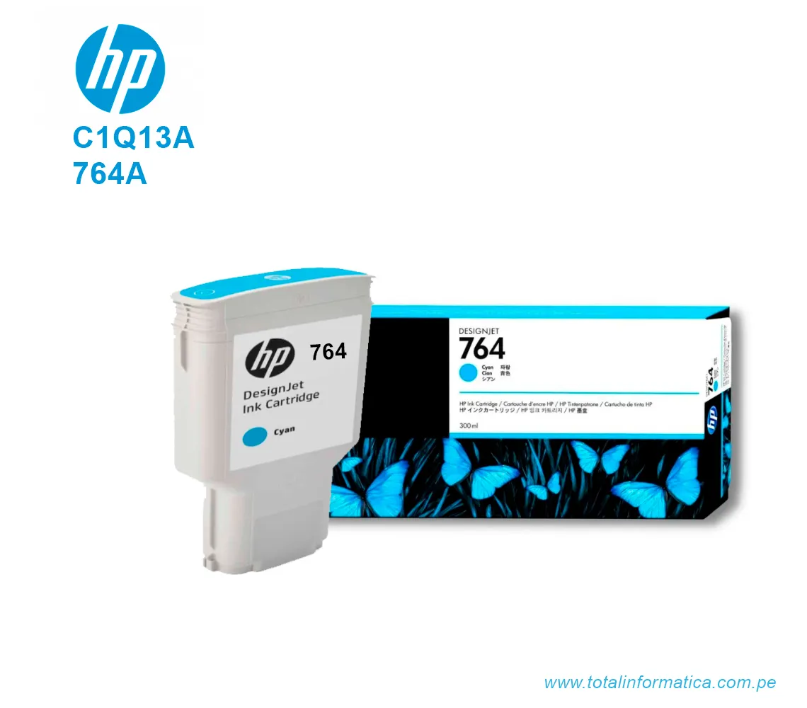 TINTA HP 764A CYAN ( C1Q13A ) DESIGNJET T3500, 300ML - imagen 2