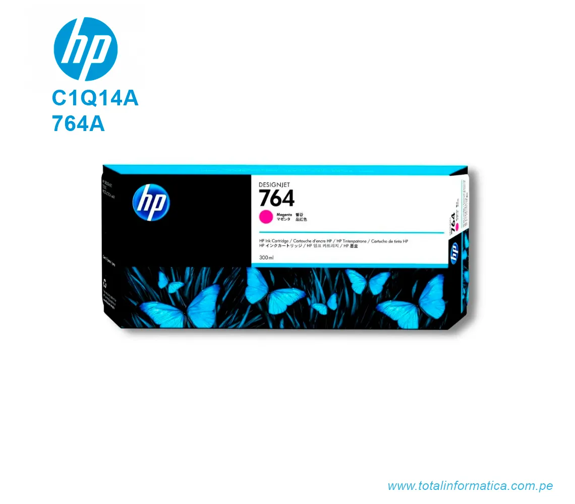 TINTA HP 764A MAGENTA ( C1Q14A ) DESIGNJET T3500, 300ML - imagen 2