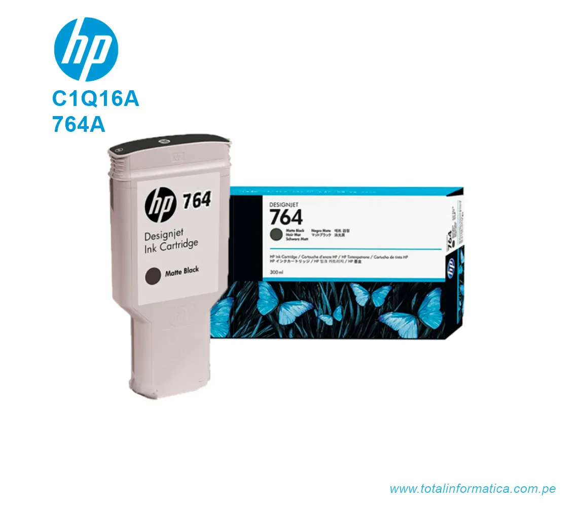 TINTA HP 764A MATTE BLACK ( C1Q16A ) DESIGNJET T3500, 300ML - imagen 2