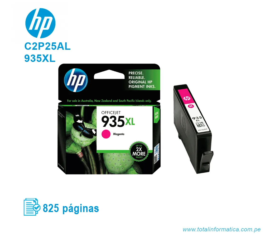 TINTA HP 935XL MAGENTA ( C2P25AL ) OFFICEJET 6830, 6230, 825 PÁG - imagen 2