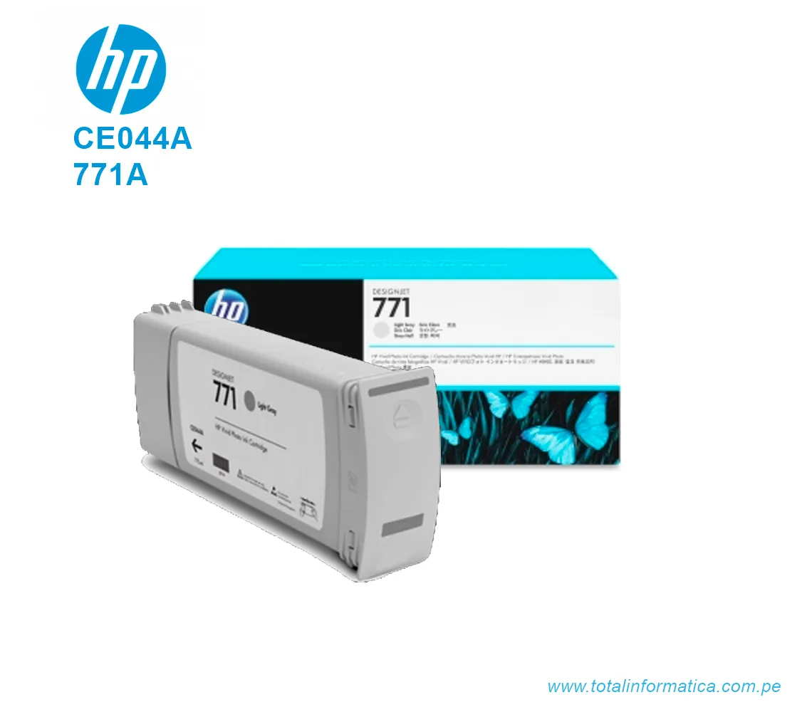 TINTA HP 771A B6Y22A LT GRAY ( CE044A ) 775ML - imagen 2
