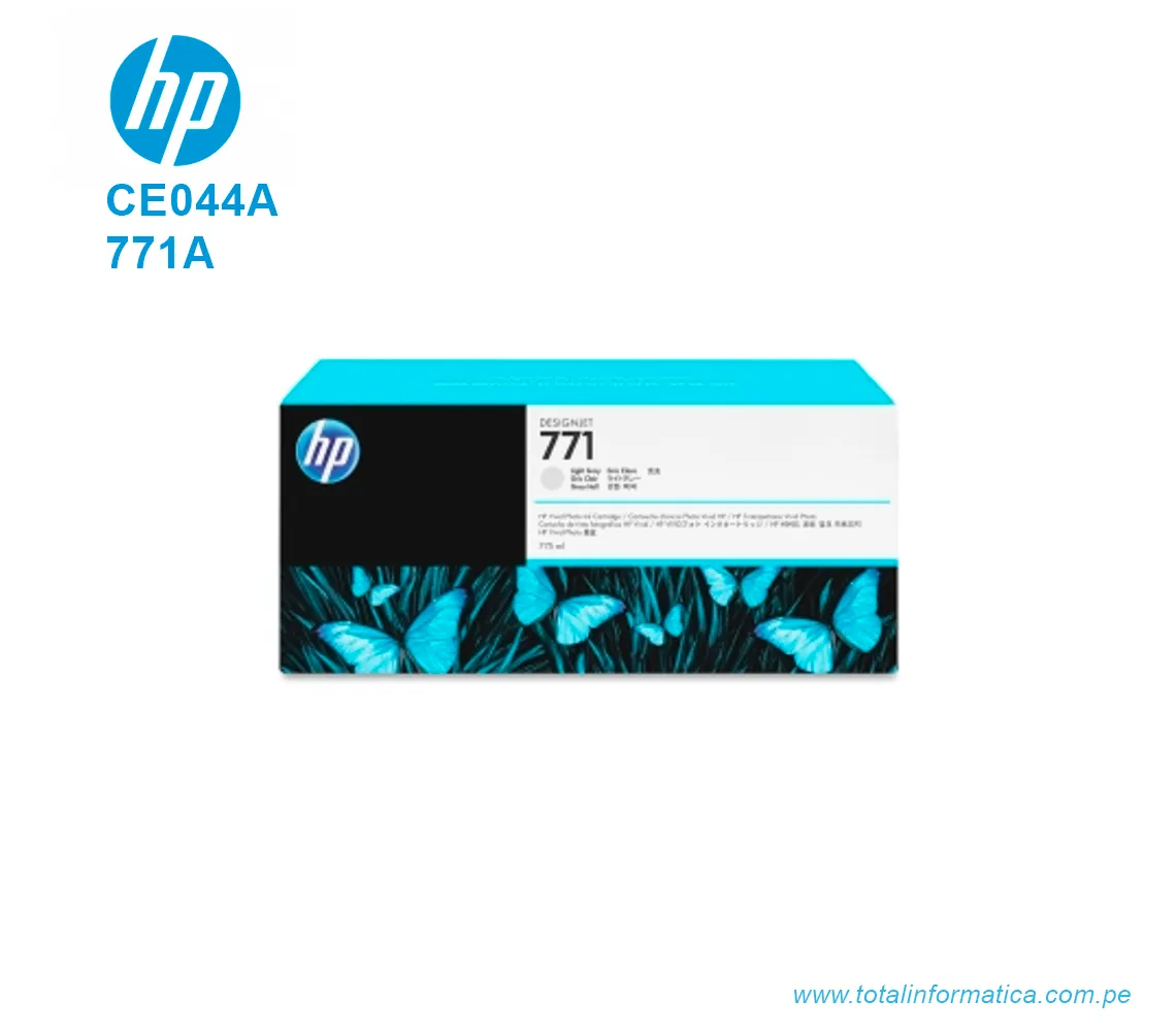 TINTA HP 771A B6Y22A LT GRAY ( CE044A ) 775ML - imagen 1