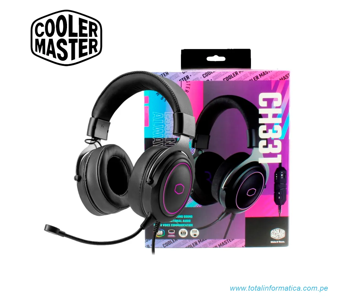 AUDIFONO COOLER MASTER CH331 GAMING - imagen 1