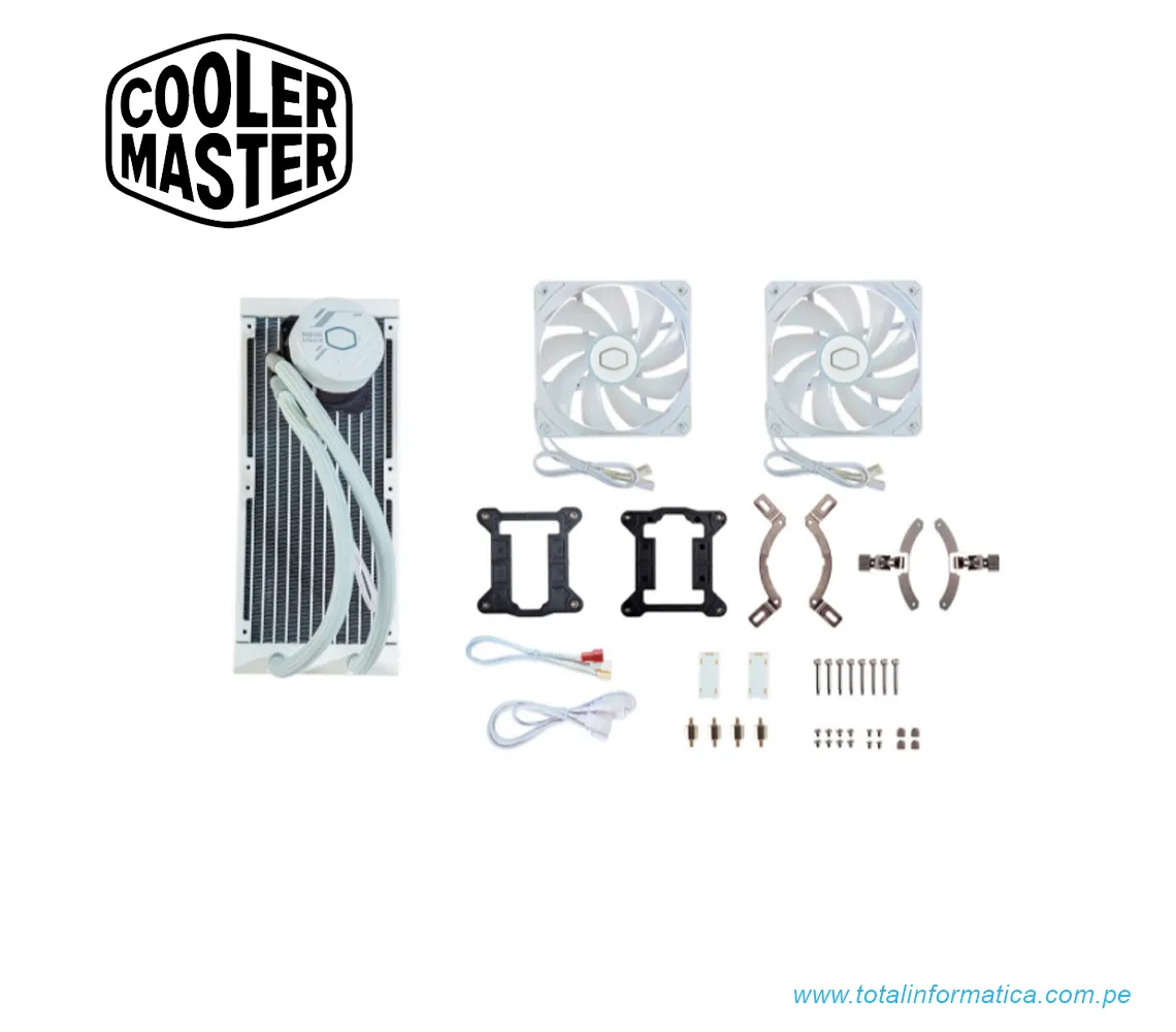 COOLER LIQUIDO CPU MASTER MASTERLIQUID 240L CORE WHITE - imagen 2