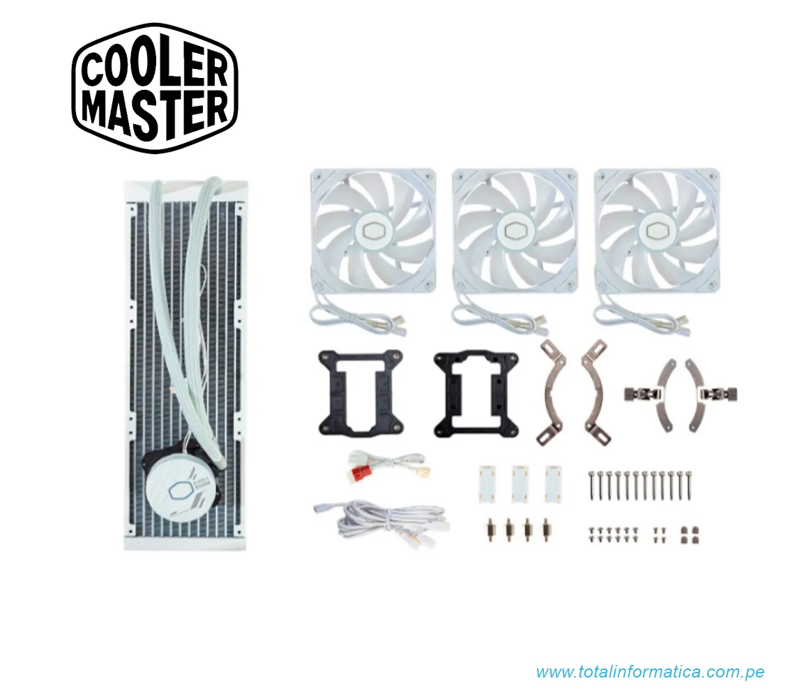 COOLER LIQUIDO CPU  COOLER MASTER MASTERLIQUID 360L CORE WHITE - imagen 2
