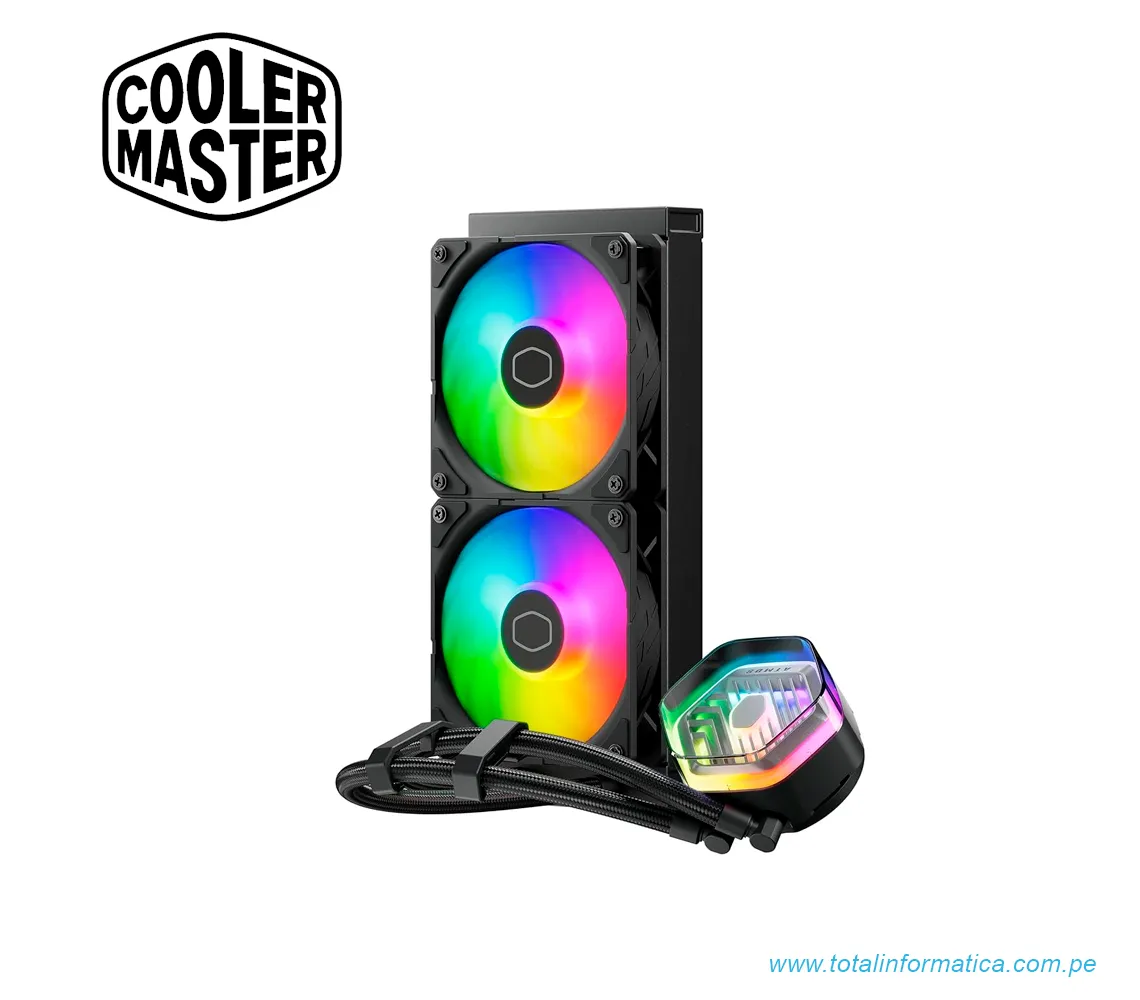 COOLER LIQUIDO CPU COOLER MASTER MASTERLIQUID 240 ATMOS ARGB - imagen 2