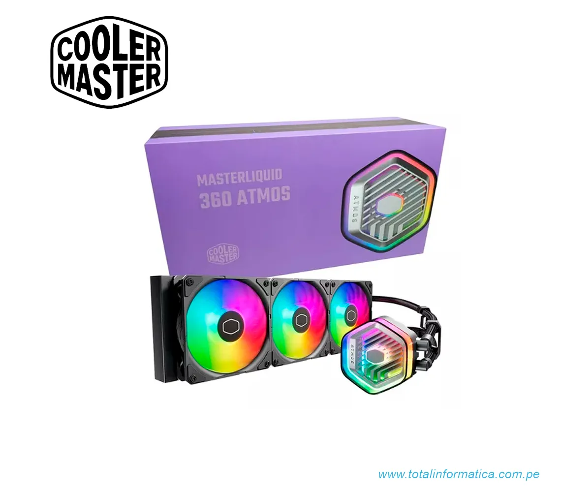 COOLER LIQUIDO CPU COOLER MASTER MASTERLIQUID 360 ATMOS ARGB - imagen 1