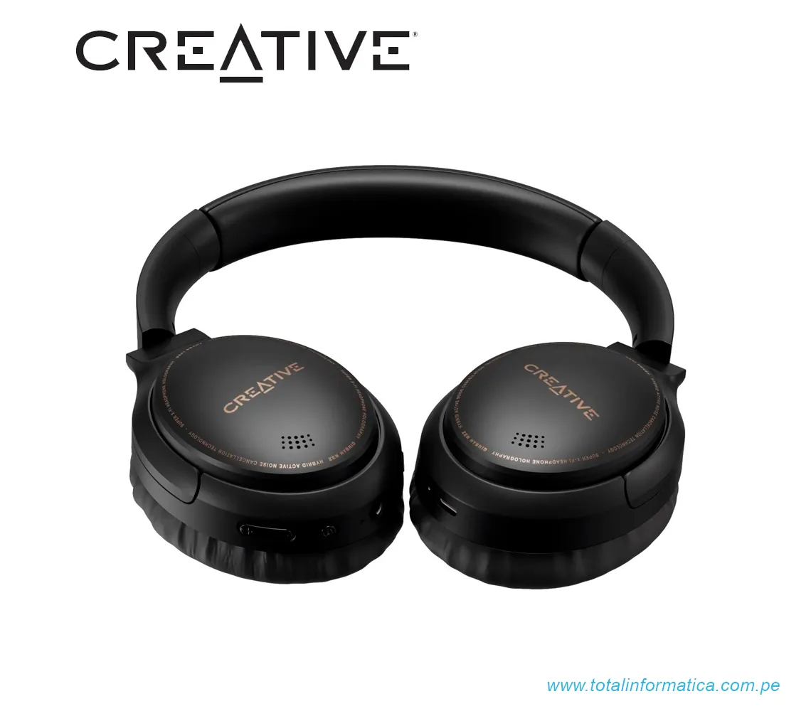 AUDIFONO CON MICROFONO CREATIVE ZEN HYBRID, BLUETOOTH/3.5MM, NOISE-CACELLING, USB-C, NEGRO(51EF1010AA001) - imagen 3