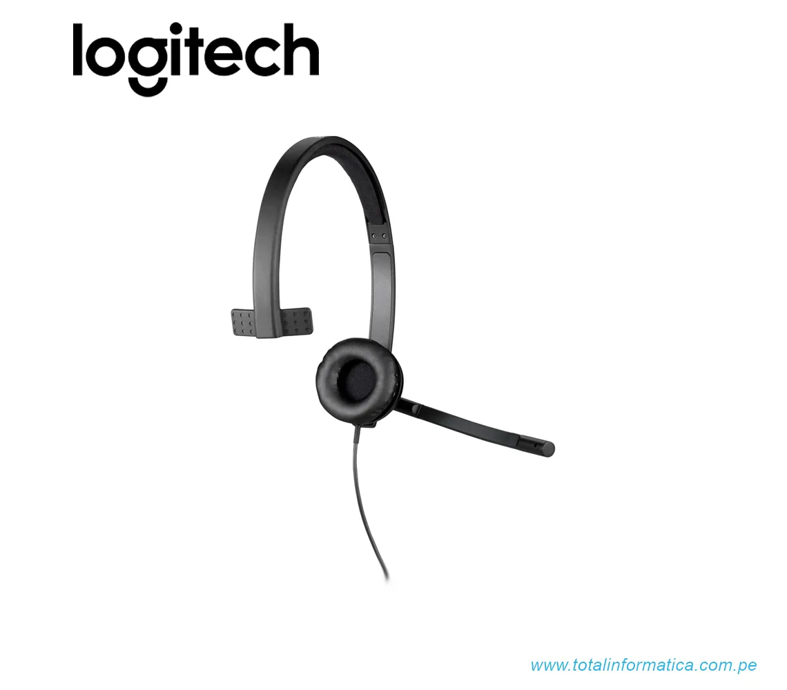 AUDIFONO CON MICROFONO LOGITECH B2B H570E, USB, MONO, NEGRO(981-000570) - imagen 3