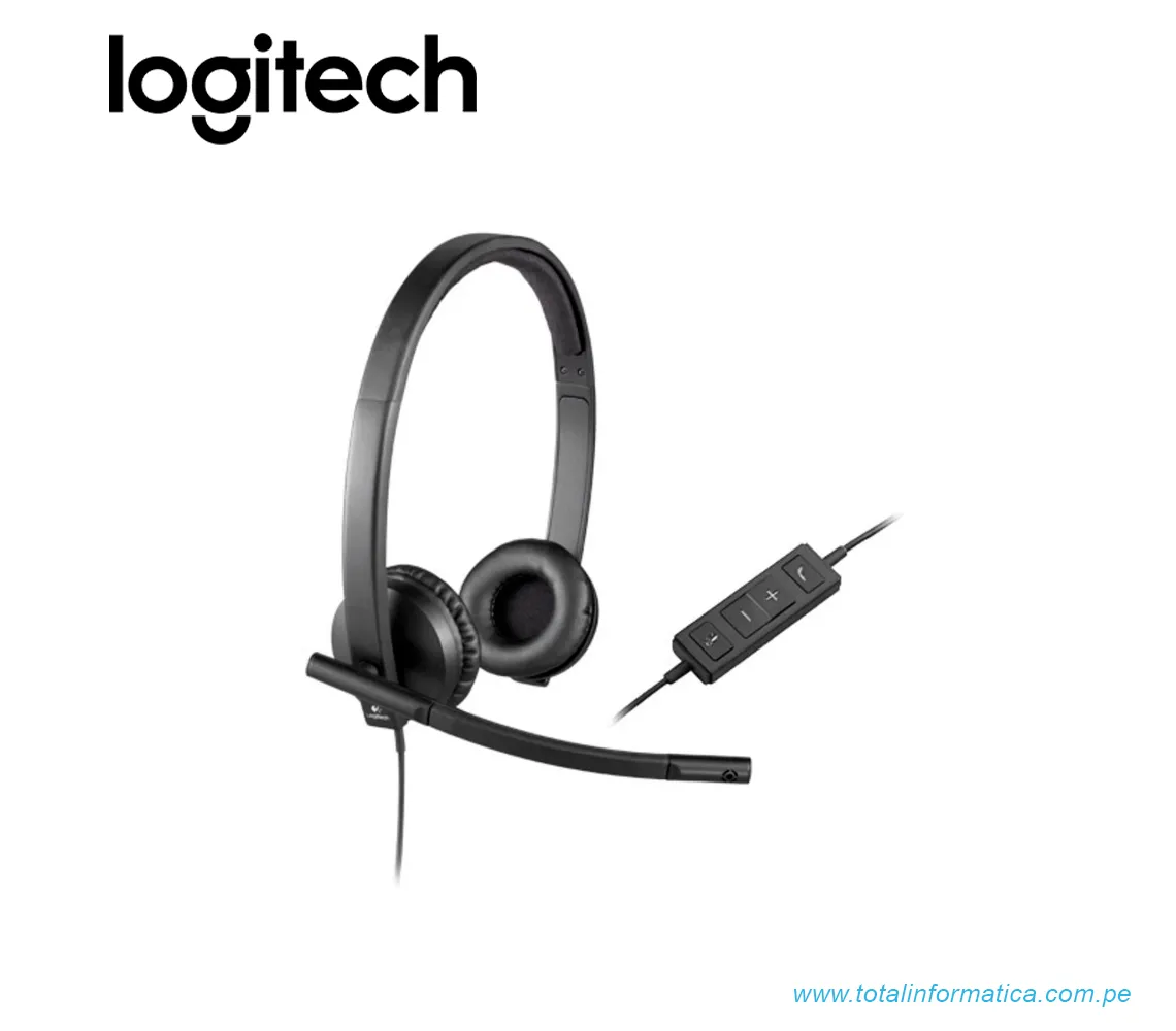 AUDIFONO CON MICROFONO LOGITECH B2B H570E, USB STEREO, NEGRO(981-000574) - imagen 3