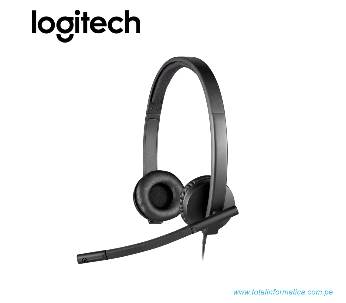 AUDIFONO CON MICROFONO LOGITECH B2B H570E, USB STEREO, NEGRO(981-000574) - imagen 1