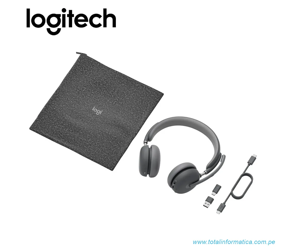 AUDIFONO CON MICROFONO LOGITECH B2B ZONE WIRELESS/BLUETOOTH, USB-C/A(981-001151) - imagen 2