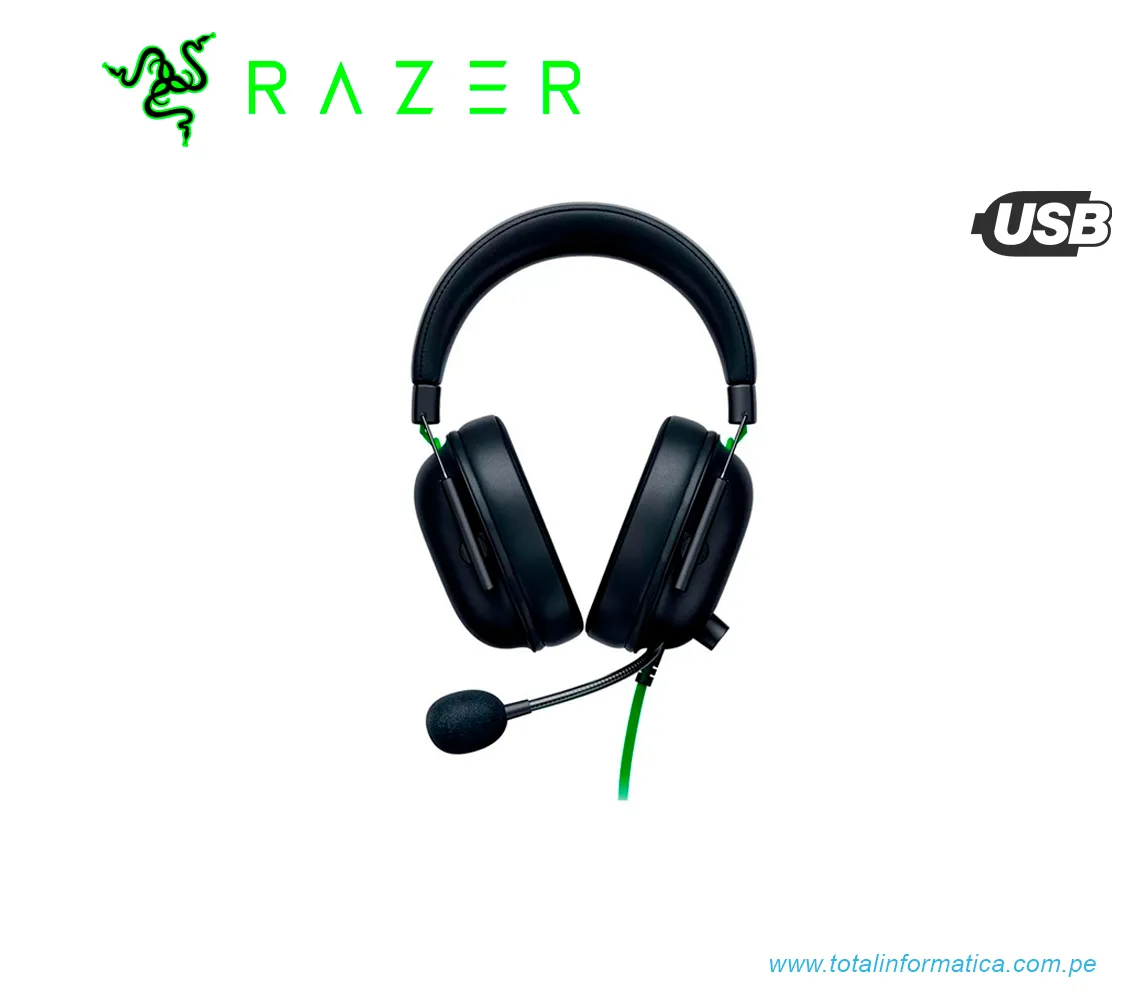 AUDIFONO GAMER  CON MICROFONO RAZER BLACKSHARK V2 X USB, NEGRO(RZ04-04570100-R3U1) - imagen 2
