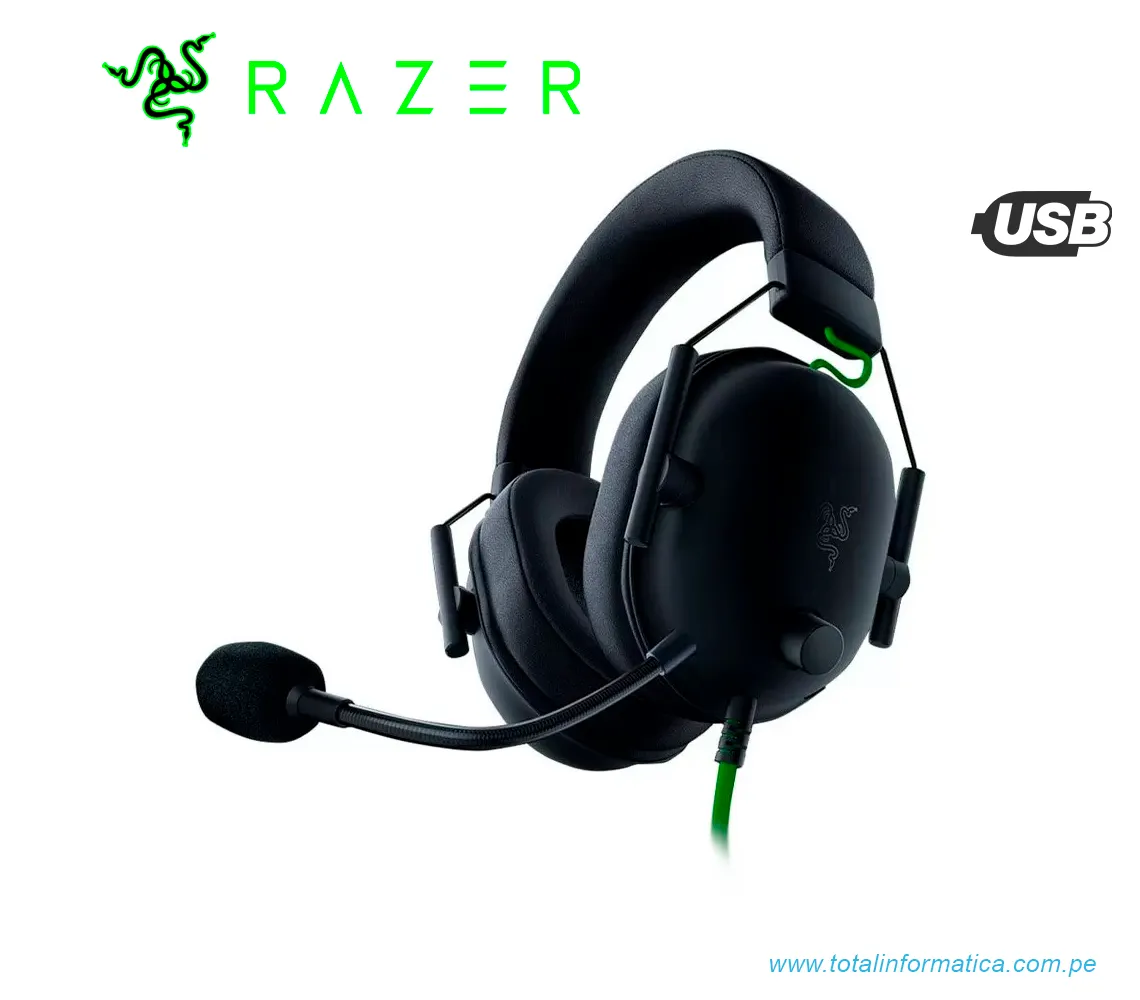AUDIFONO GAMER  CON MICROFONO RAZER BLACKSHARK V2 X USB, NEGRO(RZ04-04570100-R3U1) - imagen 1