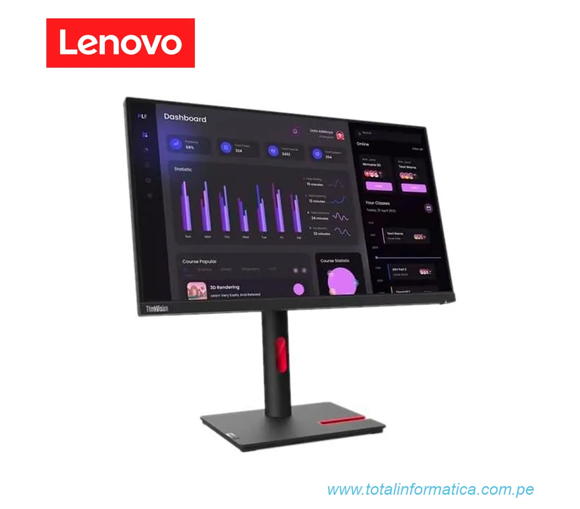 MONITOR LENOVO THINKVISION T24I-30 DE 23.8" FHD, HDMI, VGA, USB - imagen 2