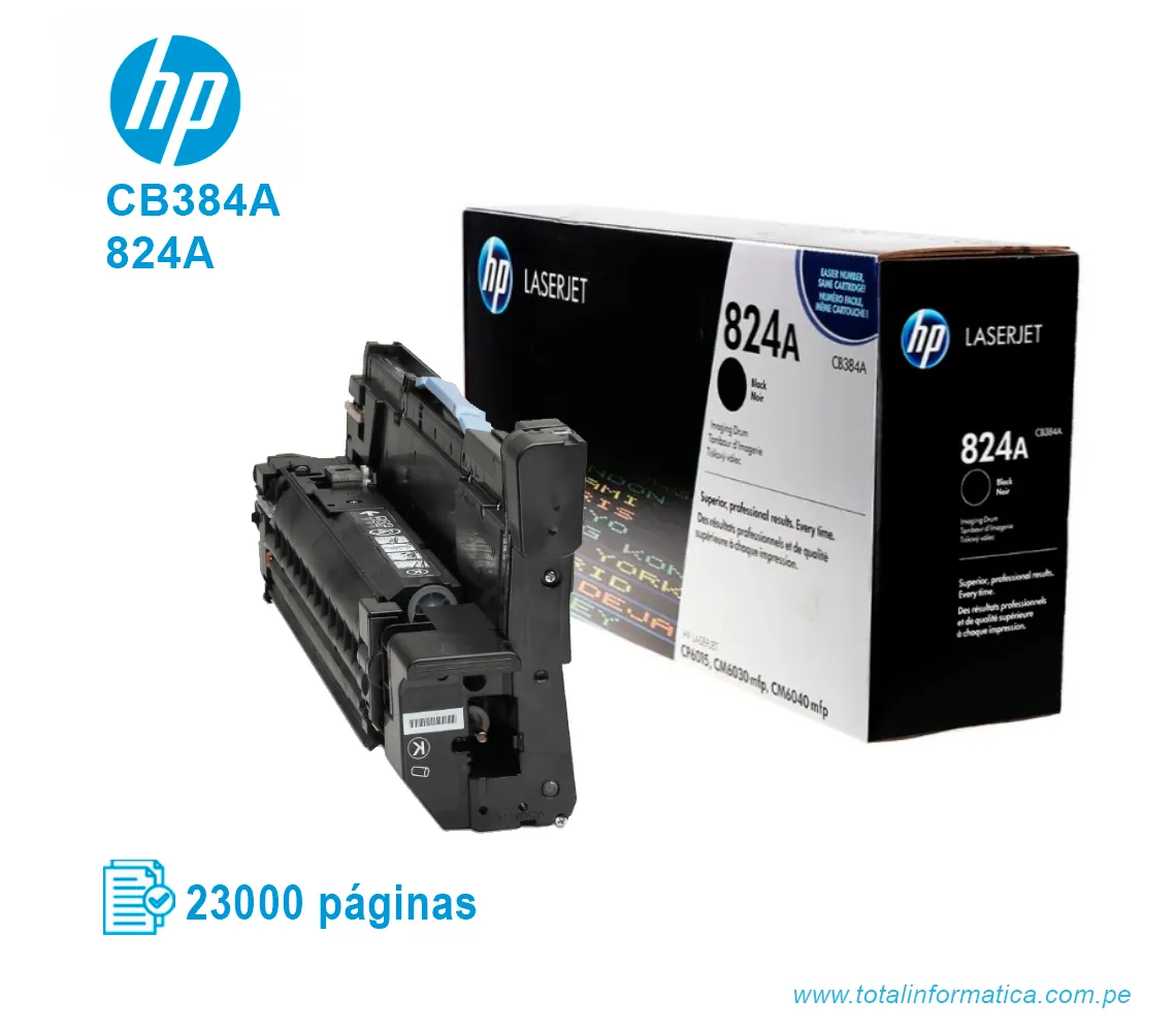 TAMBOR HP 824A ( CB384A ) LASERJET 6015, CM6040 BLACK - imagen 2