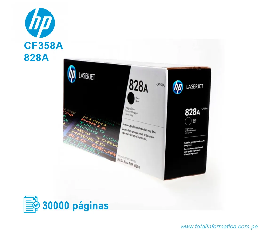 DRUM HP 828A ( CF358A ) M855, M880 BLACK - imagen 2