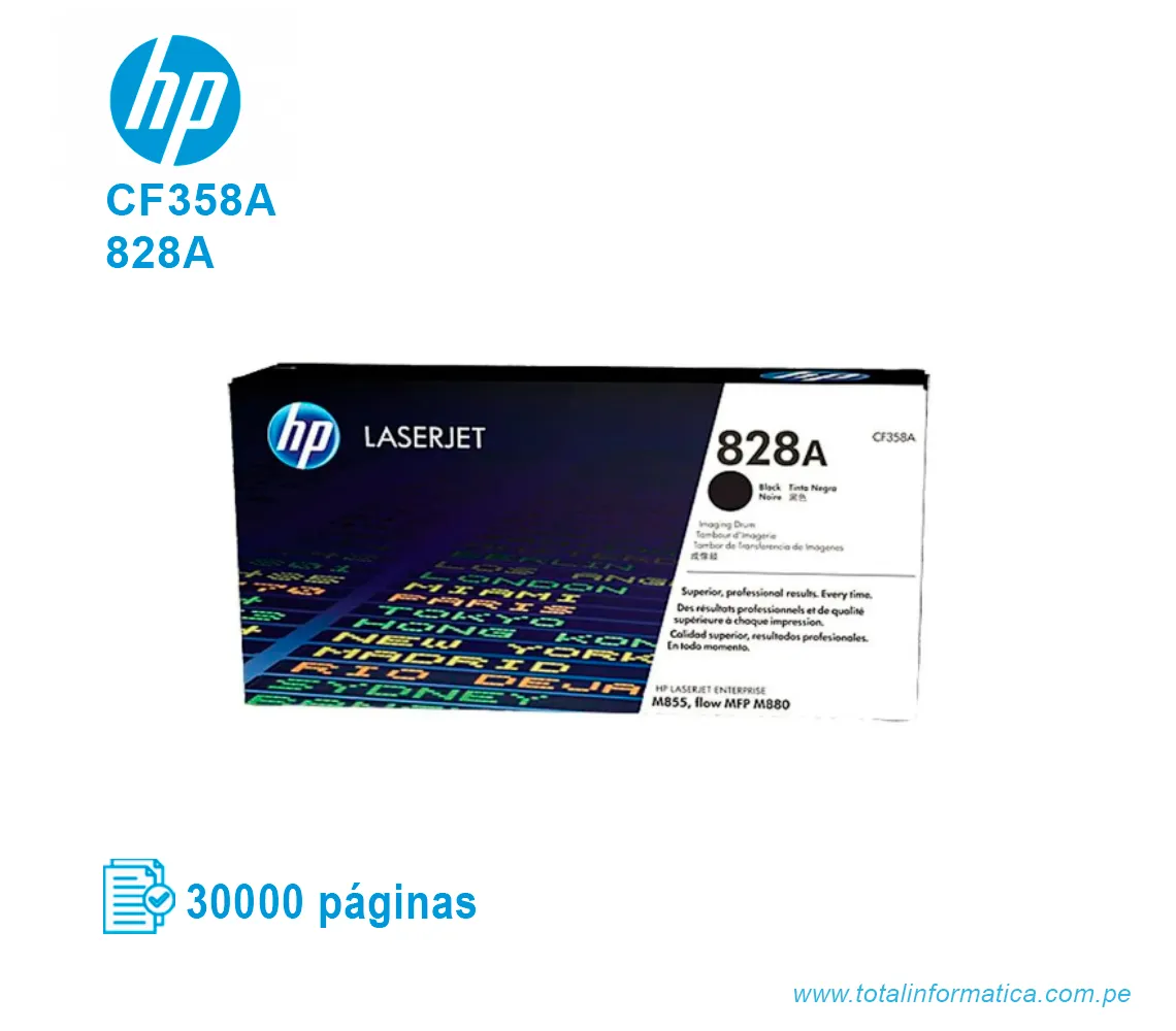 DRUM HP 828A ( CF358A ) M855, M880 BLACK - imagen 1