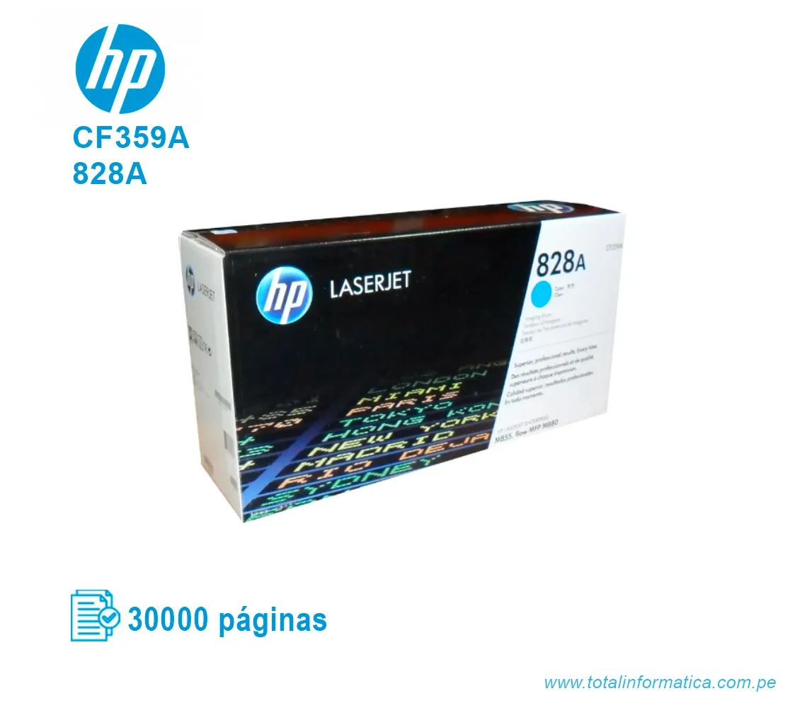 DRUM HP 828A ( CF359A ) M855, M880 CYAN - imagen 1