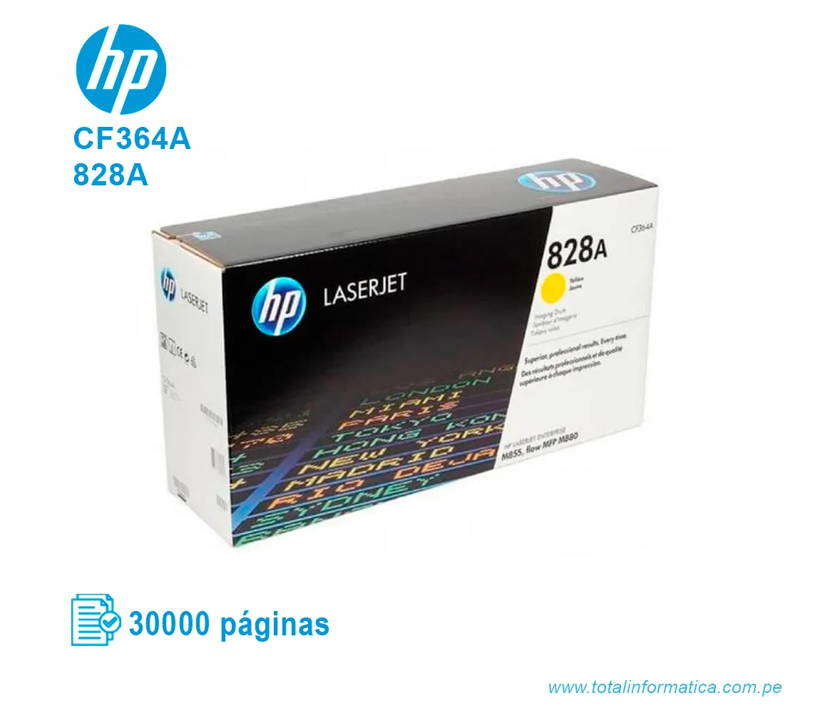 DRUM HP 828A ( CF364A ) M855, M880 YELLOW - imagen 1