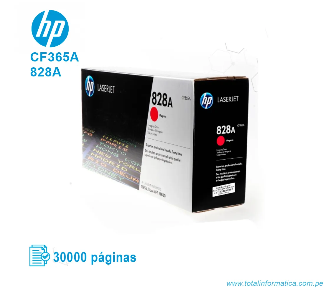 DRUM HP 828A ( CF365A ) M855, M880 MAGENTA - imagen 2