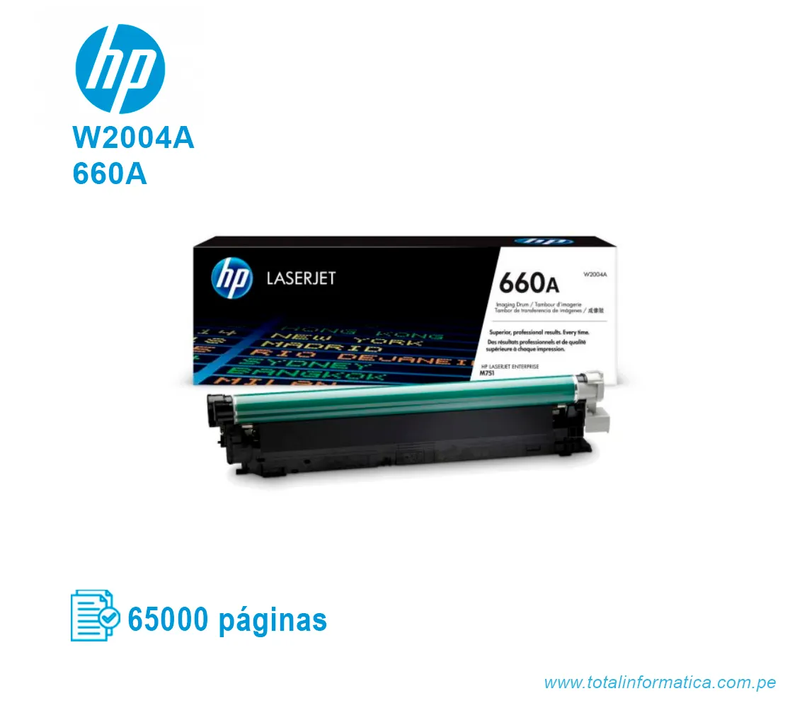DRUM HP 660A ( W2004A ) LASERJET M751DN, 65,000 PGS - imagen 2