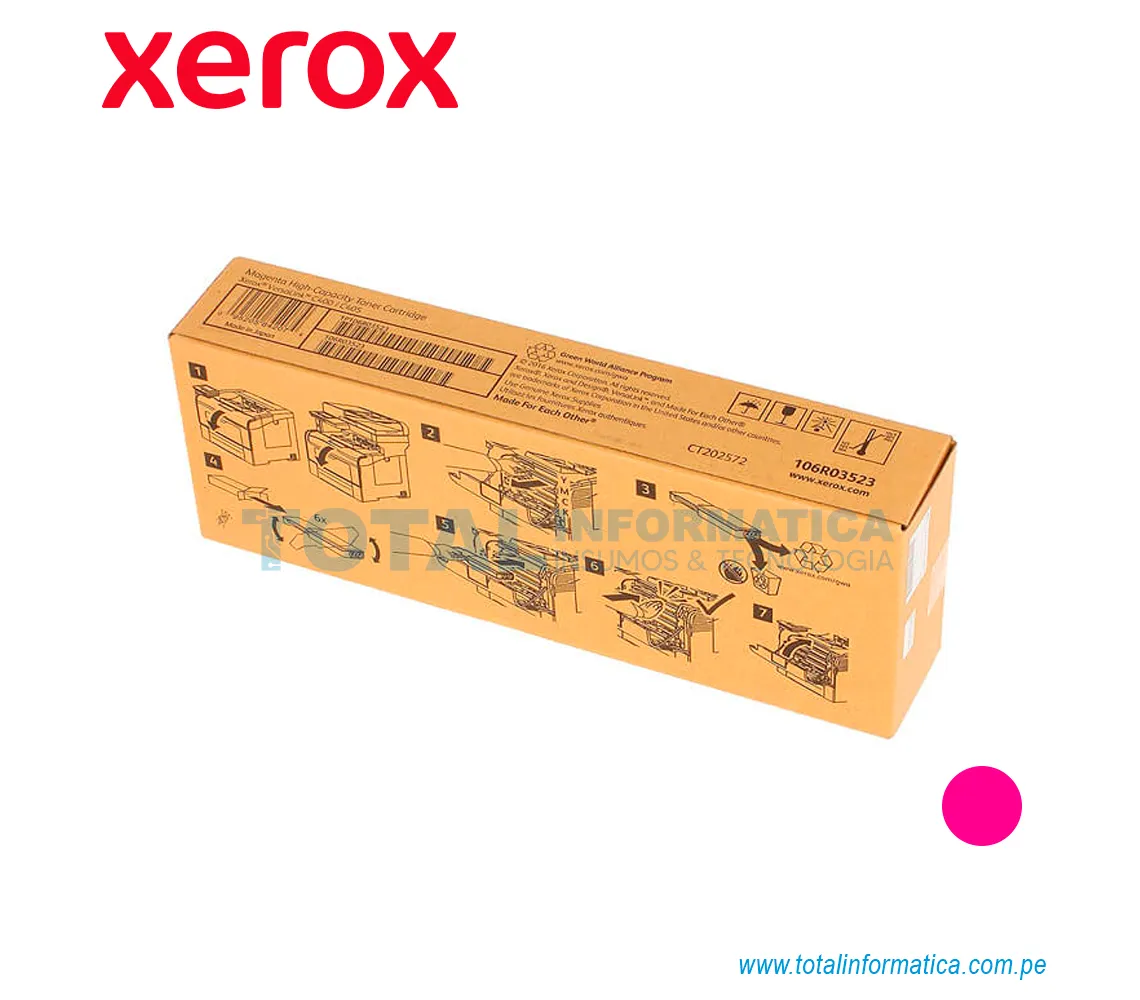 TONER XEROX ( 106R03523 ) VERSALINK C400, C405, MAGENTA 4,800 PAG - imagen 2
