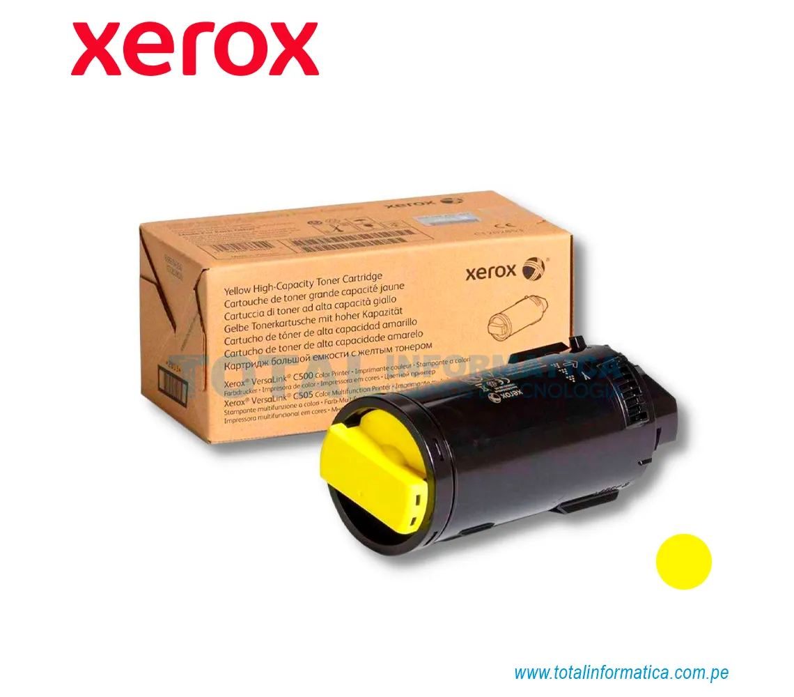 TONER XEROX ( 106R03483 ) WORKCENTRE 6510, 6515, YELLOW, 1K PAG - imagen 2