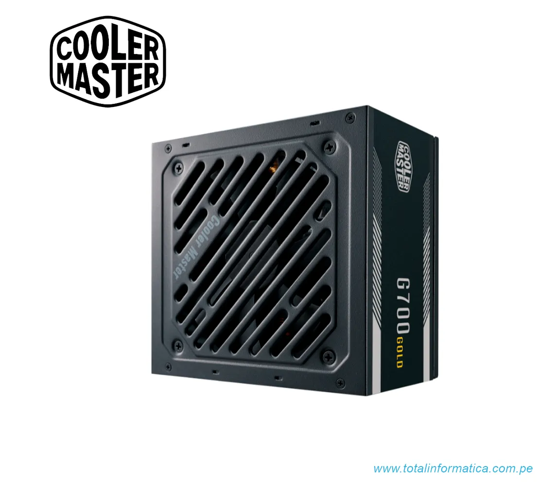 FUENTE DE PODER COOLER MASTER G700 GOLD 80 PLUS GOLD 700W ATX-NO MODULAR(MPW-7001-ACAAG-U2) - imagen 1