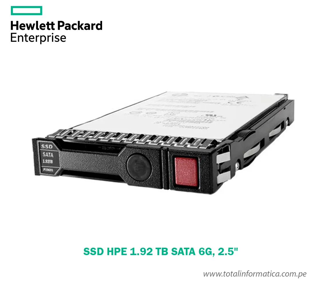 DISCO SÓLIDO HPE P18436-B21, 1.92TB SSD 2.5" SATA 6.0 GBPS, USO MIXTO - imagen 1