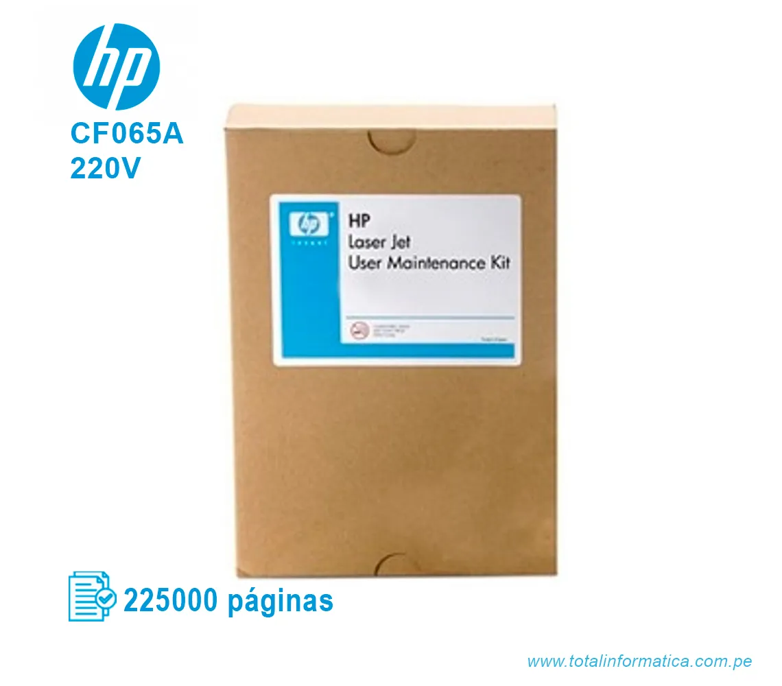 KIT MANTENIMIENTO HP 220V ( CF065A ) LASERJET M602, M603 225K PÁG - imagen 1