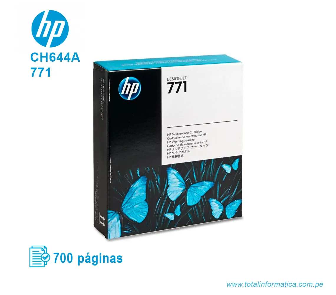 TINTA DE MANTENIMIENTO HP 771 ( CH644A ) DESIGNJET Z6200 - imagen 2