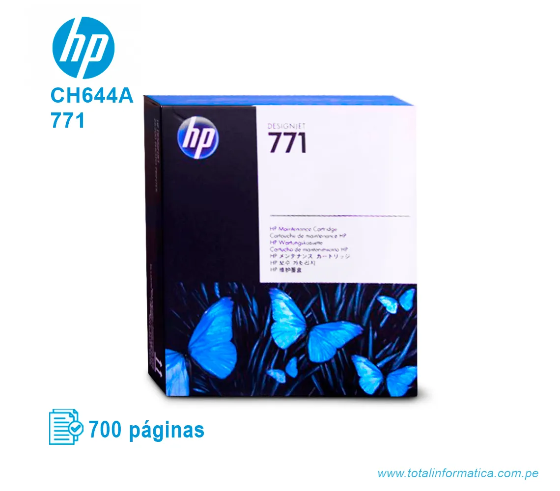 TINTA DE MANTENIMIENTO HP 771 ( CH644A ) DESIGNJET Z6200 - imagen 1