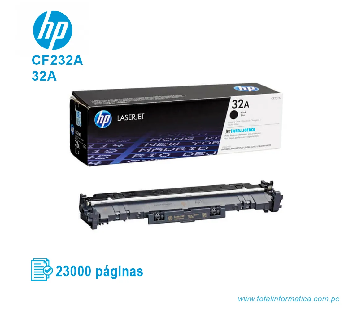 DRUM IMAGING HP 32A ( CF232A ) LASERJET M203DW, M227SDN NEGRO - imagen 2
